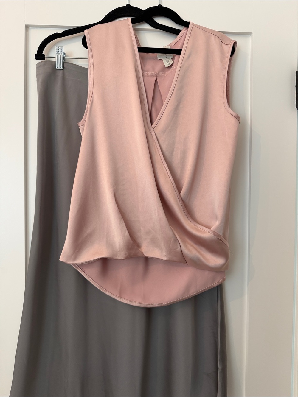 Joie Blush Wrap-Front Sleeveless Camisole